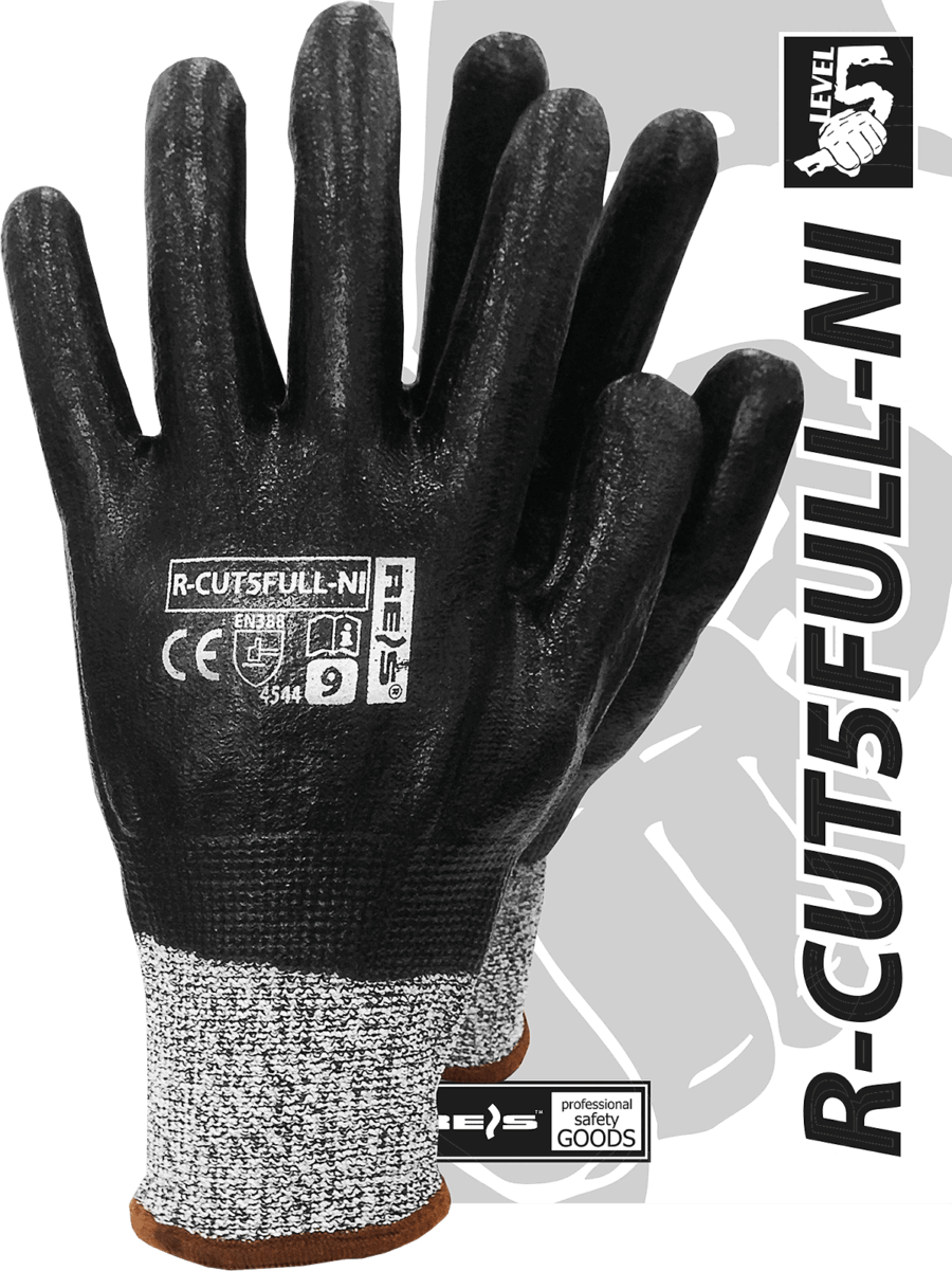 Protiporézne rukavice FULLNITRYL CUT 5