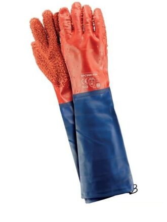 Pracovné rukavice PVC FISH 60 cm