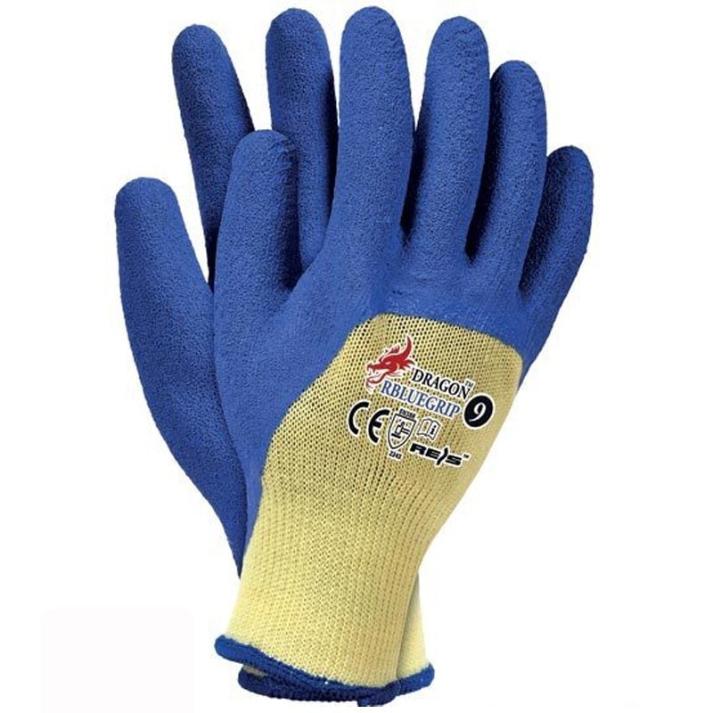 Latexové rukavice pracovné GRIP BLUE