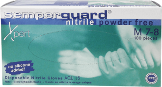Jednorázové nitrilové nepúdrované rukavice XPERT 100ks