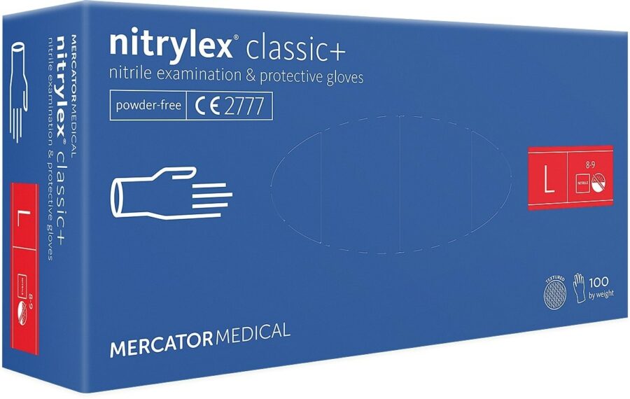 Diagnostické nitrylové rukavice 100ks MERCATOR Nitrylex® BASIC nepúdrované