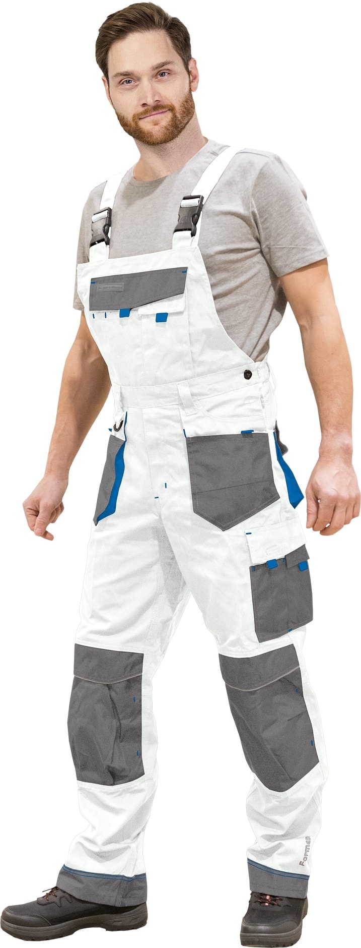 Pracovné nohavice na traky PROFI COOL WHITE 2.0