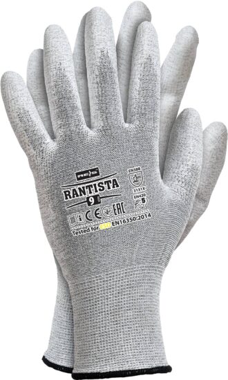 Máčané pracovné rukavice antistatické ANTISTA ESD