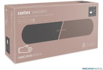 Diagnostické latexové rukavice 100ks MERCATOR Santex® púdrované