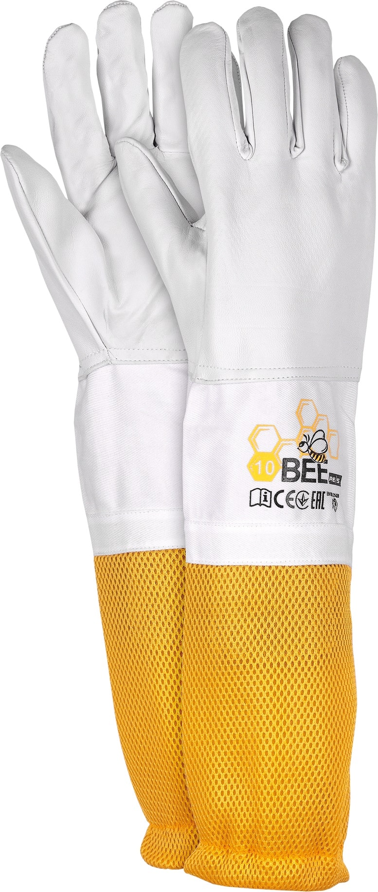 Včelárske kožené ochranné rukavice BEE