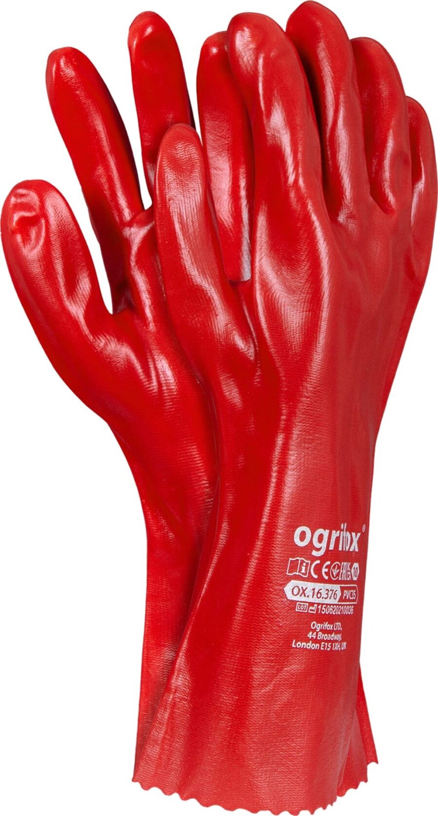 Pracovné rukavice z PVC FOXI 35cm