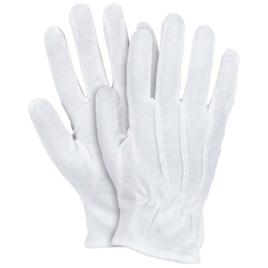 Pracovné rukavice s terčíkmi MICRON WHITE