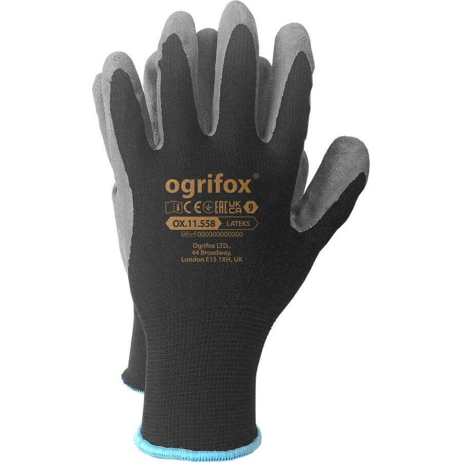 Latexové rukavice RICK OX BLACK