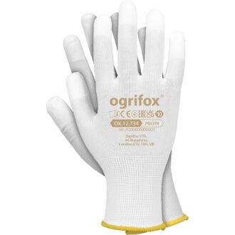 Pracovné rukavice ochranné biele REPO HALF OX