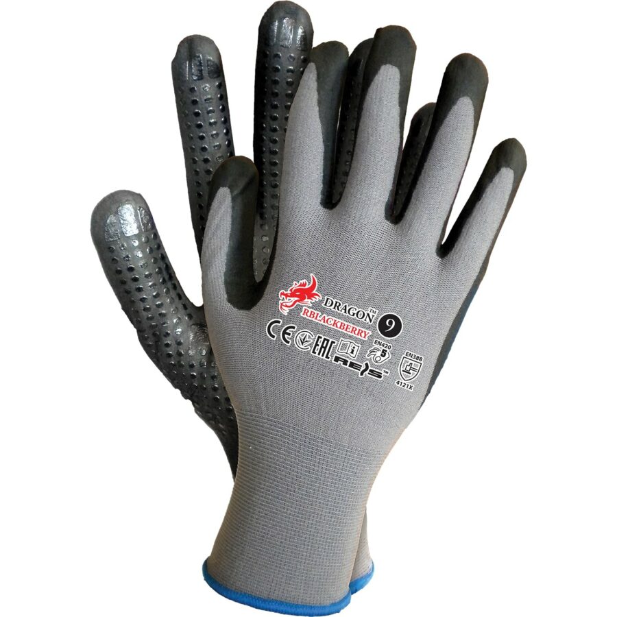Pracovné rukavice máčané BLACKBERRY