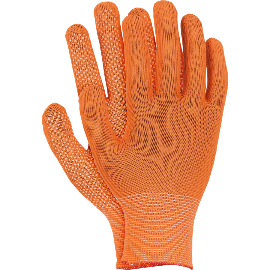 Pracovné rukavice s terčíkmi DOT SIMPLE orange